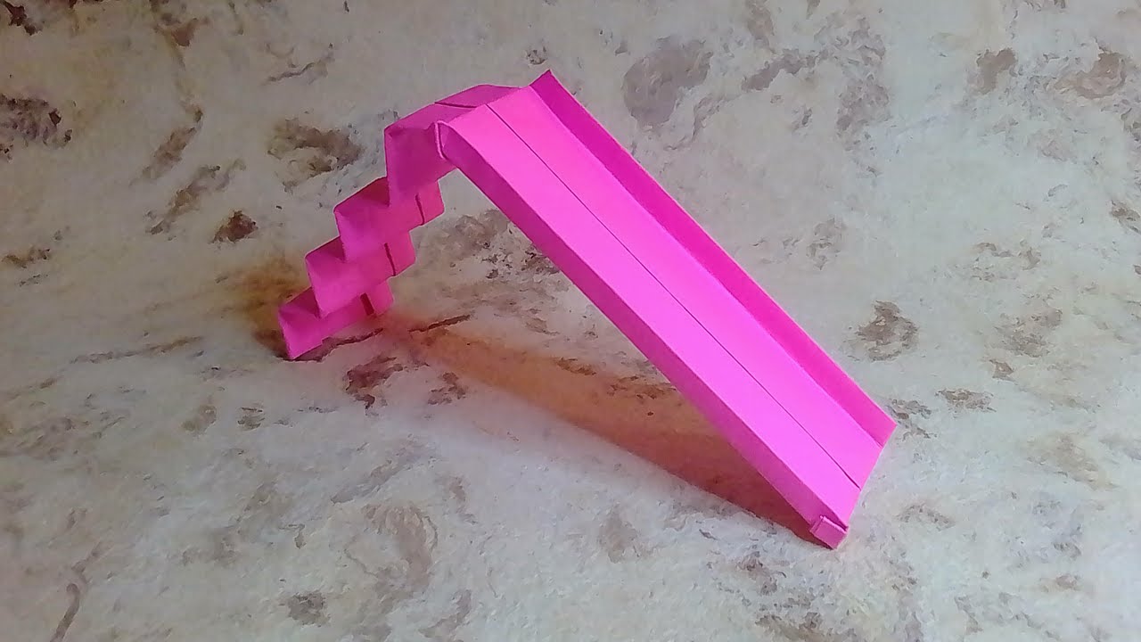 Cómo hacer una RESBALADILLA de papel FÁCIL✅| Origami PASO A PASO