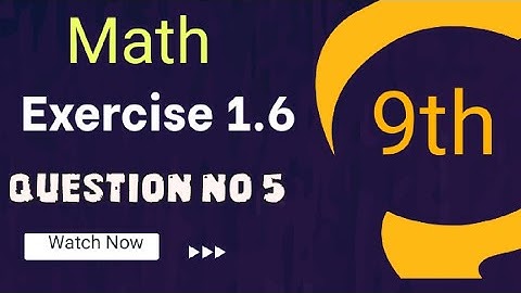 class 9 Exercise 1.6 Question no 5 | word problem