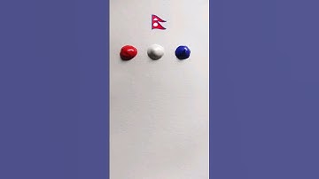 What color do mixed flags make?? (dough edition part 2) #oddlysatisfying #mixingcolors#colormixing