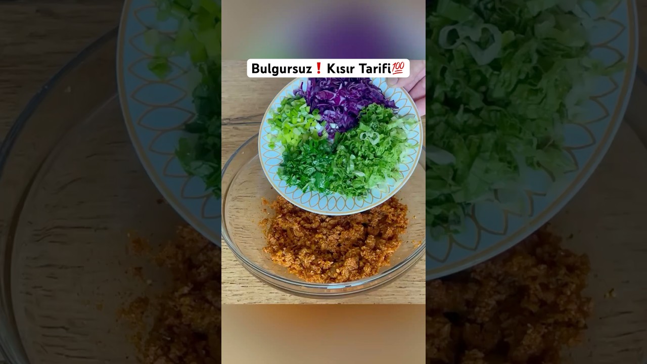 BULGURSUZ❗️KISIR TARİFİ💯Karnabahar Kısırı💯 #kısır #salata #shorts BULGURSUZ❗️KISIR TARİFİ💯Karnabahar Kısırı💯 #kısır #salata #shorts