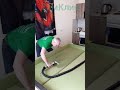 Чистка зелёного дивана от СамКлин
