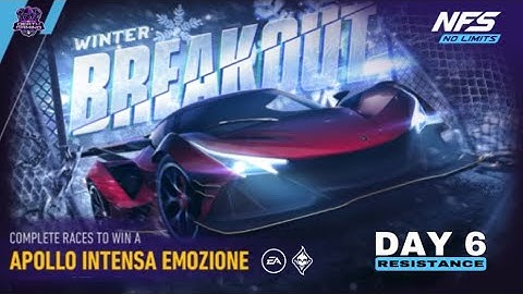 NFS NO LIMITS | DAY 6 - WINNING + TIPS - APOLLO INTENSA EMOZIONE | WINTER BREAKOUT EVENT | SE GUIDE
