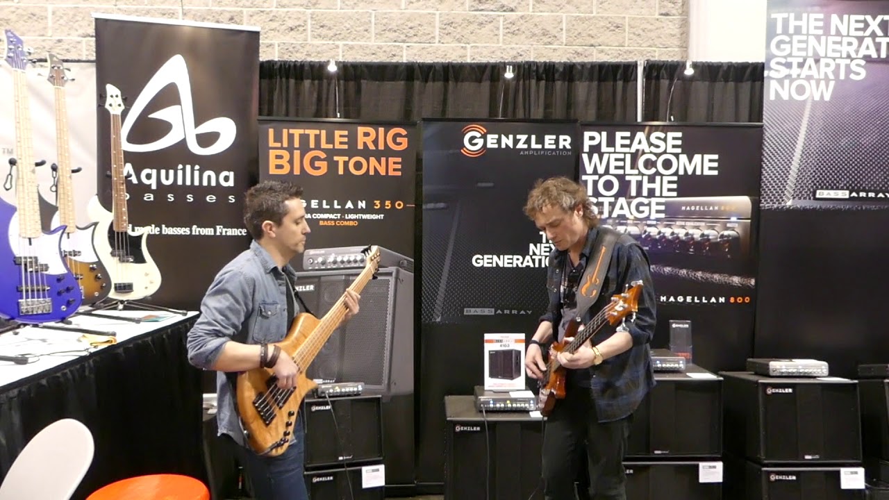 Aquilina Basses NAMM 2018 I Pascal Celma & Pascal Mulot Jam