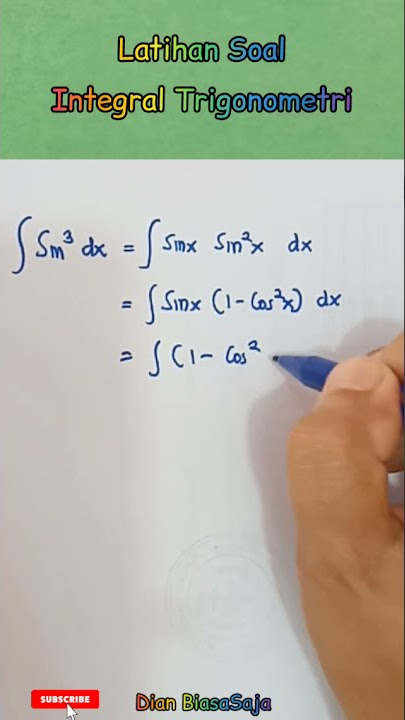Latihan Soal Integral Trigonometri