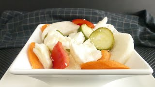 Маринованные овощи в японском стиле Экспресс рецепт очень вкусной овощной закуски