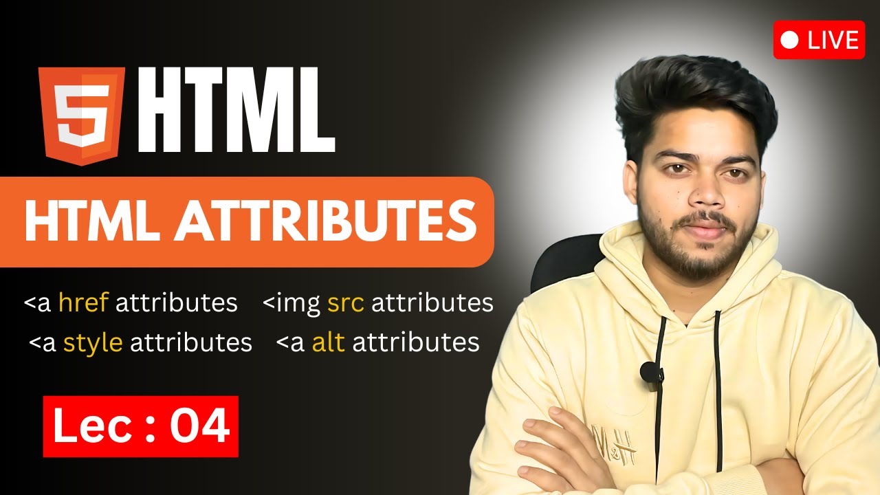 HTML Attributes Explained | Web Development Lecture 4 | Study with ...