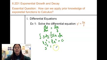 6.2D1 Exponential Models Video 1
