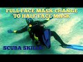 FULL FACE MASK CHANGE TO HALF FACE MASK #SCUBASKILLMALAYALAM