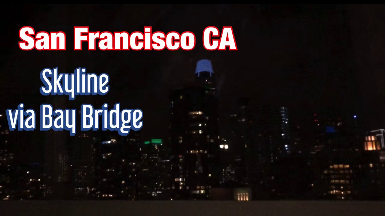 San Francisco, California Skyline View Via Bay Bridge