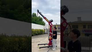 Electric hydraulic crane #automobile #machinerychannel #ironwork #machine #tools #automotivetools
