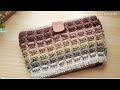 와플 크러치백, Crochet clutch bag