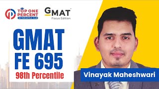 How a CFA & CA Beat the GMAT with a 695 Score - Vinayak M., 98th Percentile!