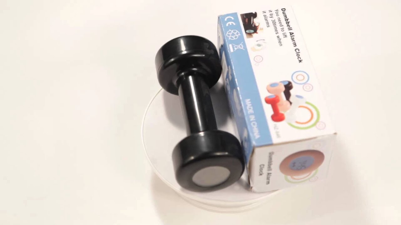 Dumbbell Alarm Clock A0071000BT00 YouTube