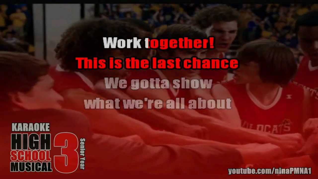 KARAOKE Now Or Never - High School Musical 3