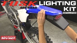 Tusk Universal Motorcycle Enduro Lighting/Street Legal Kit WITH Battery Pack 