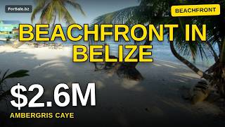 Basil Jones Beachfront Lots A B 2,600,000 Ambergris Caye Belize