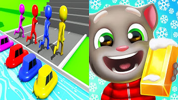 Shape shifting VS Talking Tom Gold Run - All Level Gameplay Walkthrough Android iOS Ep11