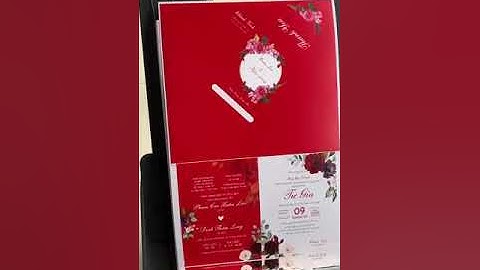 Những mẫu thiệp cưới đẹp