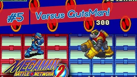 Megaman Battle Network 2 (GBA) Playthrough - Part 5 - Versus Gutsman!  [Non-Commentary]