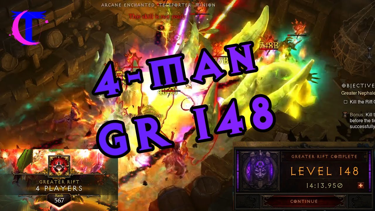 Diablo III Season 24 - 4man Greater Rift 148