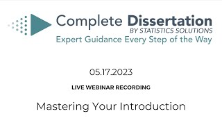 Mastering Your Introduction