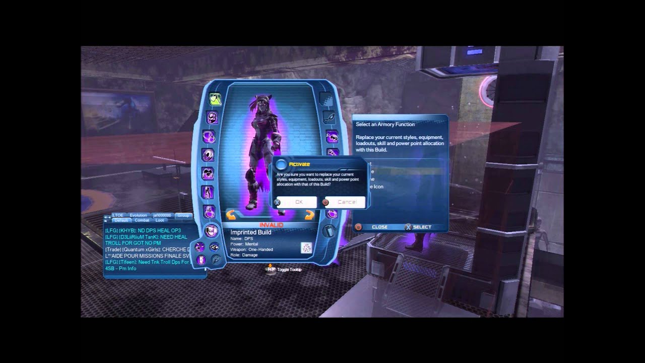 DCUO:How to fix INVALID ARMORY Skill Point glitch