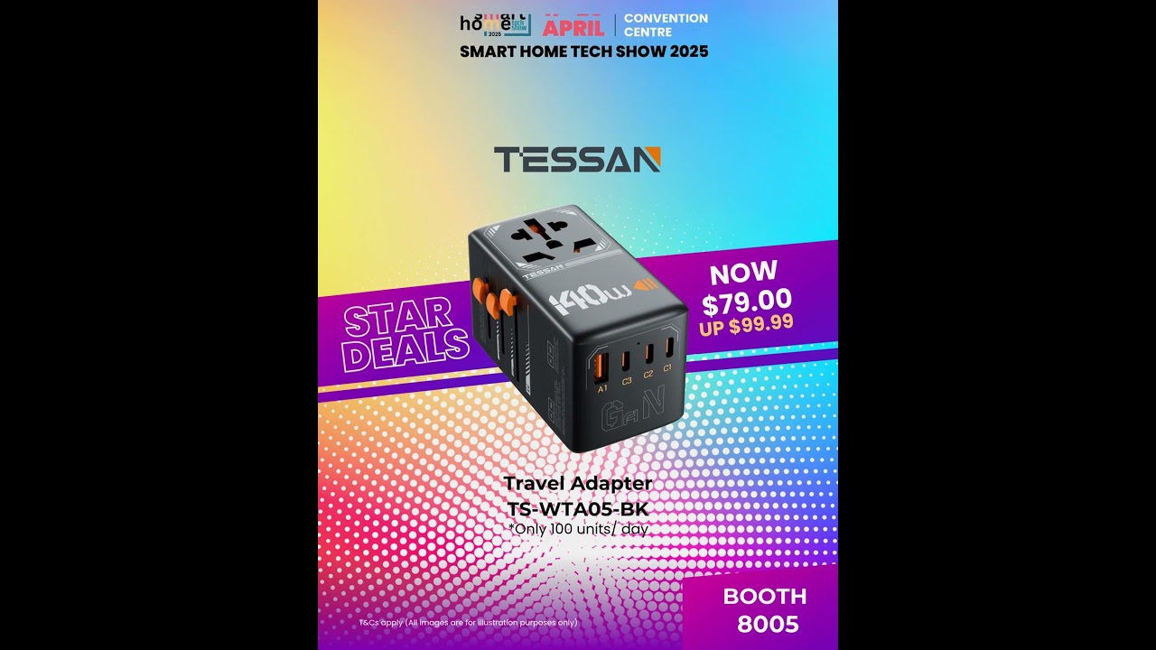 Power up with TESSAN at Smart Home Tech Show 2025!