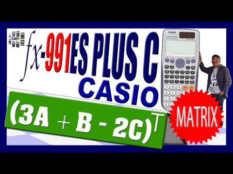 CASIO fx-991ES PLUS C✅ SUBTRACTION and ADDITION of matrices in scientific calculator