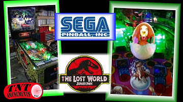 #1342 Sega THE LOST WORLD JURASSIC PARK Pinball Machine and Details! TNT Amusements