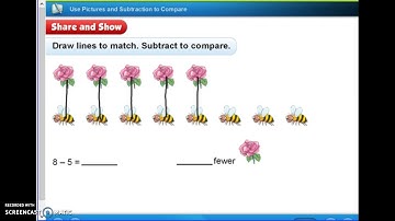 Use Pictures and Subtract to Compare part 2