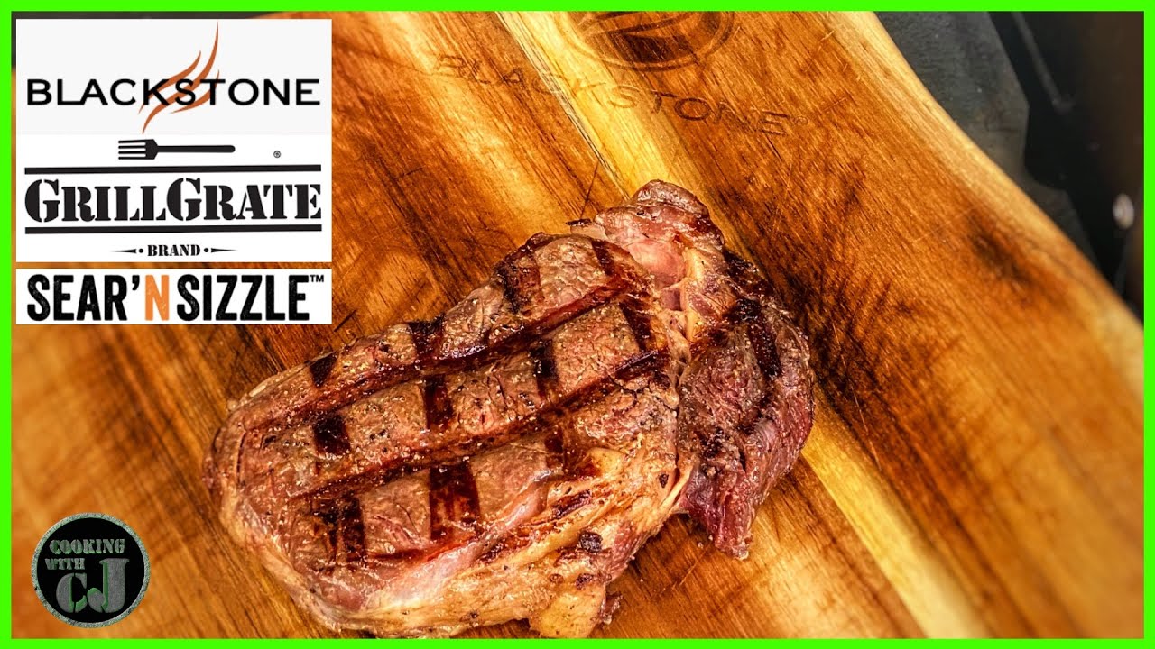 BLACKSTONE GRIDDLE RIBEYE STEAKS WITH THE NEW SEAR 'N SIZZLE BY