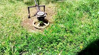 DIY Grass Cutter using old washing machine motor| @homecreativeworks #grasscuttingmachine #diy