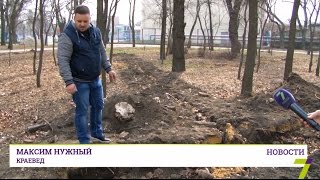 В Преображенском парке обнаружены старинные надгробия