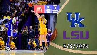 Full Game : Kentucky vs LSU - Mar 3, 2024 | Mochilovebasket