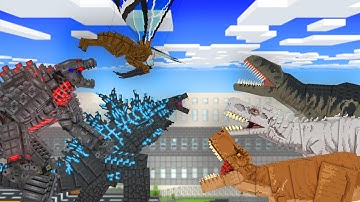 GODZILLA INVASION 🔥 3 DINOSAURS vs 3 MONSTERS