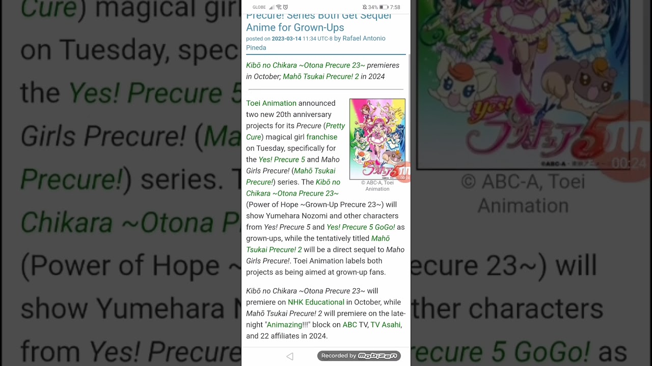 Toei Animation Unveils Yes! Precure 5 & Maho Girls Precure! Sequel