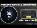JOKER FOX SENSITIVITY CODE 3.5/ JOKER FOX CONTROL CODE 3.5/ #jokerfox CONTROL ZONE