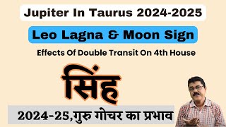 Leo : Jupiters Transit Effects 2024-25, गुरु के गोचर का सिंह  राशि/लग्न पर प्रभाव #JupiterTransit