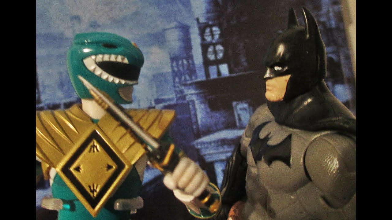Batman vs Green Ranger - Stop Motion - YouTube