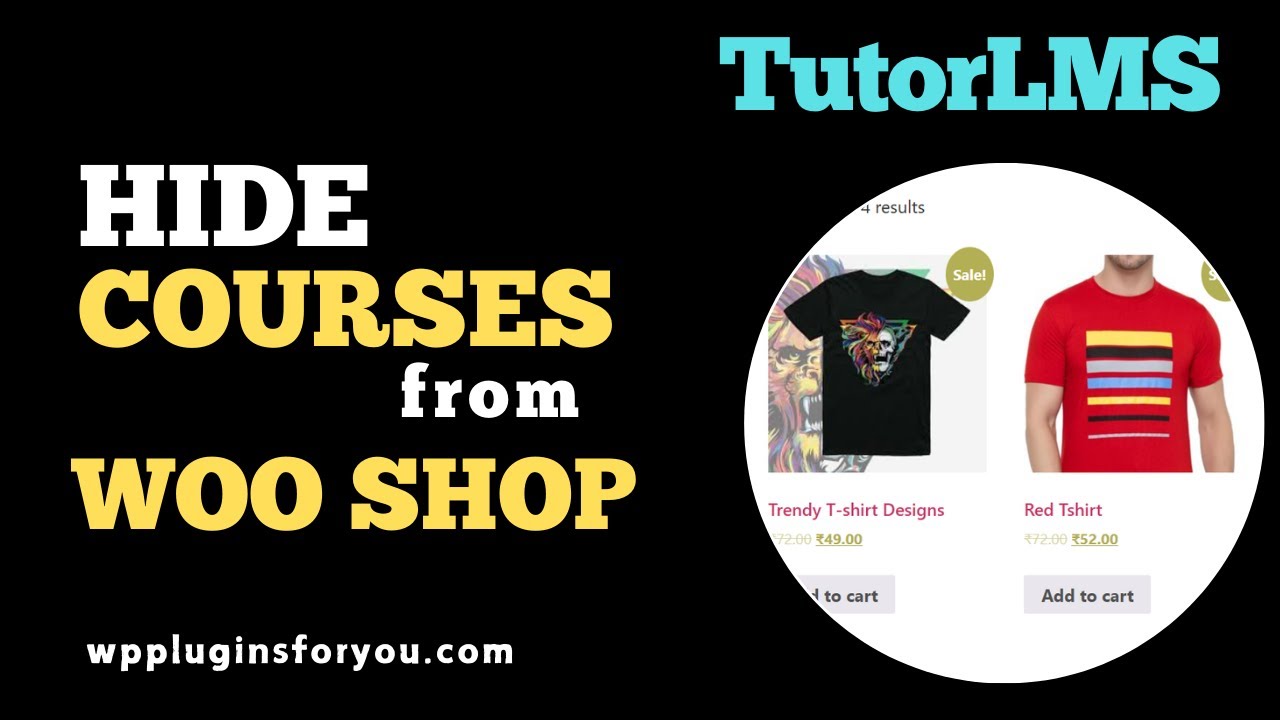 How to Hide Courses from WooCommerce Shop Page in Tutor LMS - YouTube
