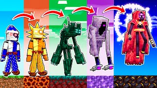 Sun and Moon vs ENDERMAN MORPHS in Minecraft (Part 1)