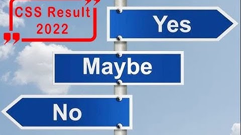 CSS-2022 Result Announcement ????