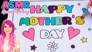 ASMR Speed Coloring Mother's Day Flowers (ASMR Coloring Sounds & No Talking) by Kimmi The Clown 2,388 views 1 day ago 5 minutes, 2 seconds
