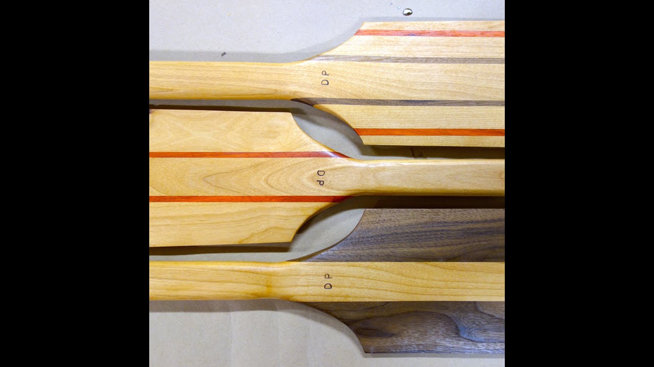 How to Make Custom Canoe Paddles - YouTube