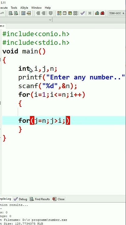 star pattern program in c | ms coder - YouTube