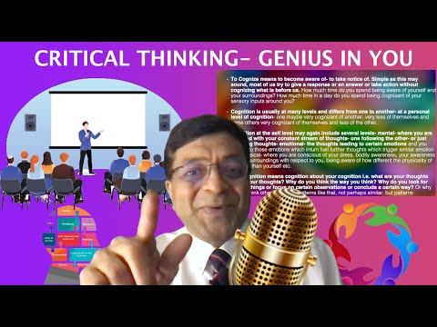 CRITICAL THINKING  UNLOCKING GENIUS IN COMMON MAN