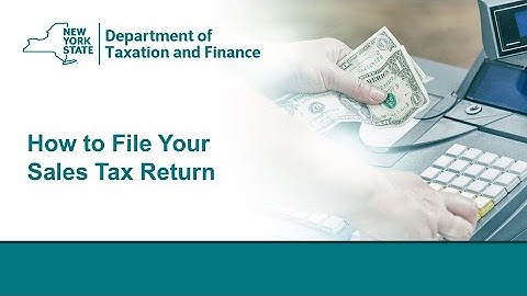 How to File Your Sales Tax Return webinar