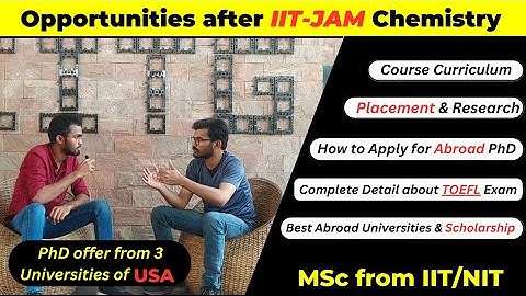 Opportunities after IIT-JAM Chemistry in IITs/NITs|| How to Prepare/Apply for Abroad PhD