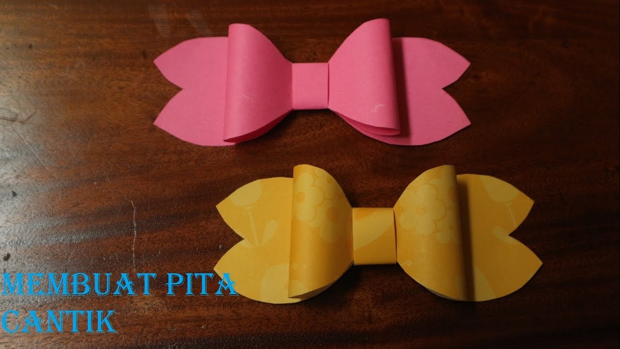  Cara  melipat origami bentuk pita  cantik YouTube