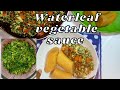 How to make the healthiest vegetable egg sauce in 15minutes || waterleaf egg sauce